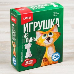 Игрушка из глины "Кот"