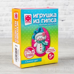 Игрушка из гипса "Снежное чудо"