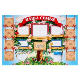 Плакат "Наша семья" (стенгазета)