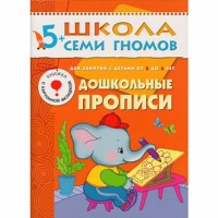 Дошкольные прописи. Подготовка к письму детей от 5 до 6 лет. Книжка с игрой и наклейками. Денисова Д.