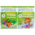 Полный годовой курс от 3 до 4 лет. 12 книг с играми и наклейками. Денисова Д.