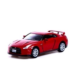 Машина металлическая Nissan GT-R R35, 1:36, открываются двери, инерция, красный