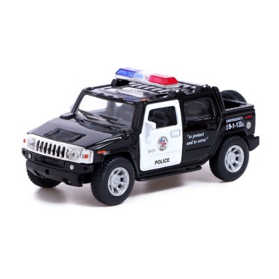 Машина металлическая Hummer Н2 Police, 1:40, открываются двери, инерция