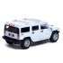 Машина металлическая Hummer H2, 1:40, открываются двери, инерция, цвет белый