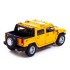 Машина металлическая Hummer H2, 1:40, открываются двери, инерция, цвет жёлтый