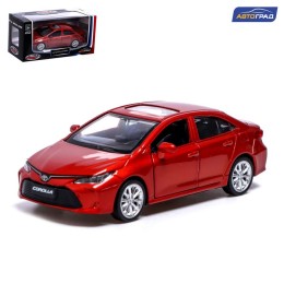 Машина металлическая TOYOTA COROLLA HYBRID, 1:43, инерция, открываются двери, цвет красный