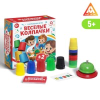 Настольная детская игра "Веселые колпачки"