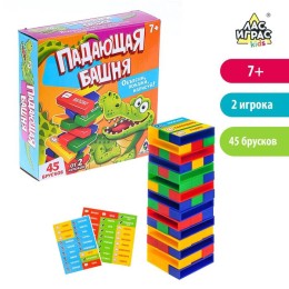 Настольная игра Падающая башня "Крокодил"